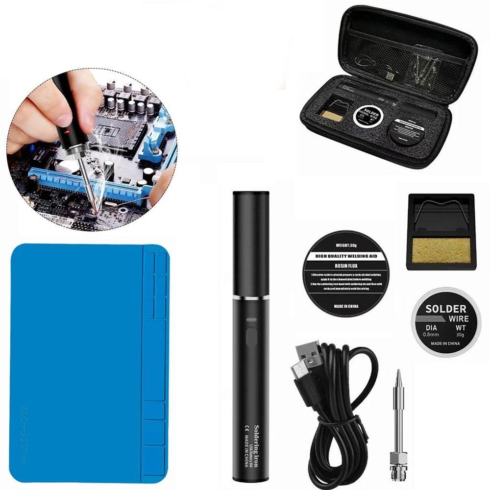 5V 15W Usb Soldering Iron Adjustable Temperature Soldering Iron Set Welding Repair Soldering Iron
5V 15W Usb Soldering Iron Adjustable Temperature Soldering Iron Set Welding Repair Soldering Iron