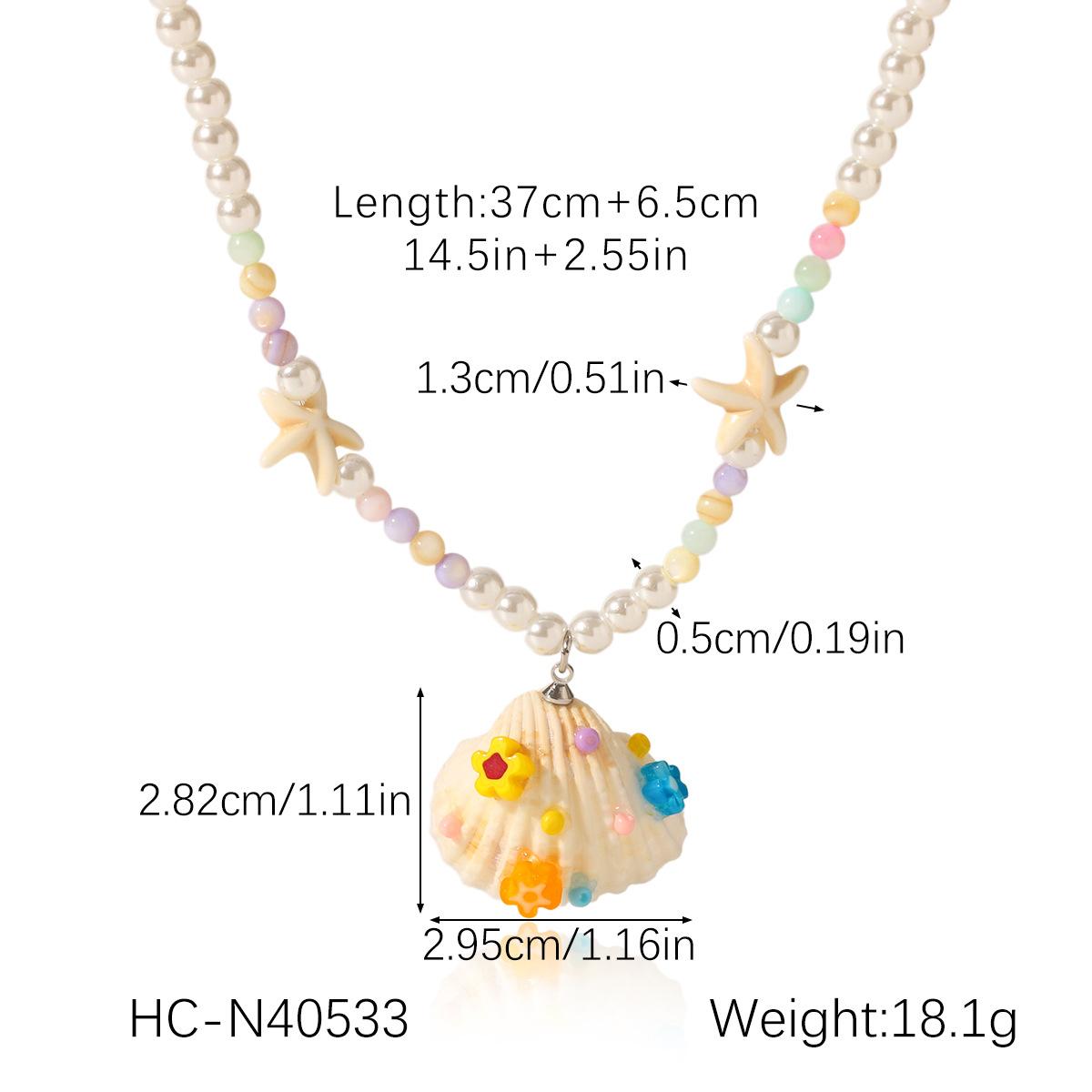 Dopamine Starfish Natural Shell Necklace for Women, Ocean Style Beaded Pearl Clavicle Chain, Niche Design Neck Jewelry
Dopamine Starfish Natural Shell Necklace for Women, Ocean Style Beaded Pearl Clavicle Chain, Niche Design Neck Jewelry