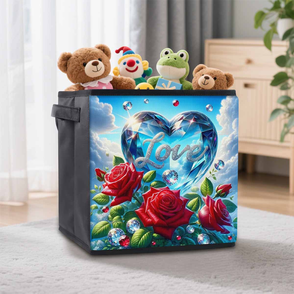 Flowers and Crystals 5D Diamond Painting Storage Basket Full Round Drill Mosaic Diamond Embroidery Cross Stitch Kits Home Decor Home Decor 25cmx25cm
Flowers and Crystals 5D Diamond Painting Storage Basket Full Round Drill Mosaic Diamond Embroidery Cross Stitch Kits Home Decor Home Decor 25cmx25cm