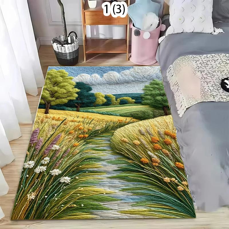 Japanese Garden Stone Path Floral Pattern Non Slip Bathroom Door Mat Washable Floor Carpet for Living Bedroom Vintage Moroccan 40X60cm
Japanese Garden Stone Path Floral Pattern Non Slip Bathroom Door Mat Washable Floor Carpet for Living Bedroom Vintage Moroccan 40X60cm