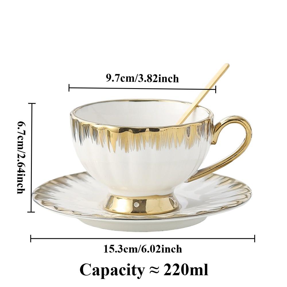 Роскошный набор кофейных чашек с золотой и серебряной окантовкой, полный набор керамических чашек и тарелок, высококачественные чашки для вечернего чая с камелией. 200-400ml
Роскошный набор кофейных чашек с золотой и серебряной окантовкой, полный набор керамических чашек и тарелок, высококачественные чашки для вечернего чая с камелией. 200-400ml