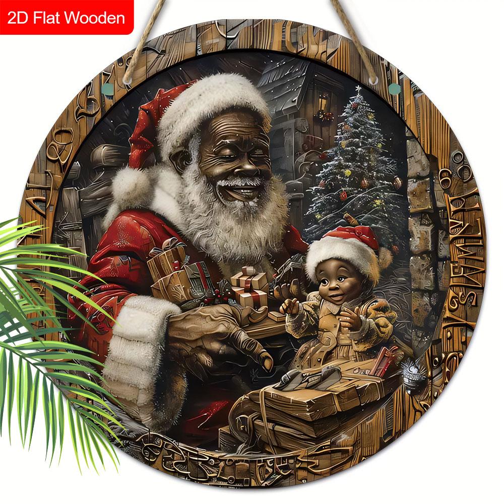 Черный Санта Клаус Деревянный Рождественский Знак - Navidad Круглый Знак для Двора Двери Настенный Декор - Идеальное Рождественское Украшение 20cm/7.87in чёрный
Черный Санта Клаус Деревянный Рождественский Знак - Navidad Круглый Знак для Двора Двери Настенный Декор - Идеальное Рождественское Украшение 20cm/7.87in чёрный