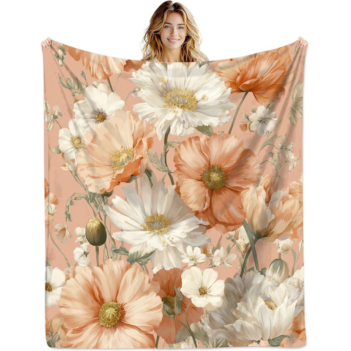 Floral patterns in pastel colors Flannel printed blanket suitable for all seasons suitable for living room office sofa travel 75x100cm
Floral patterns in pastel colors Flannel printed blanket suitable for all seasons suitable for living room office sofa travel 75x100cm