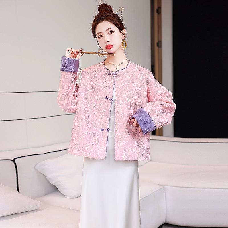 Spring 2025 Women s Embroidered Chinese Style Outerwear, National Style Round Neck Fashion Design (HY1319) M (90-110 jin) розовый
Spring 2025 Women s Embroidered Chinese Style Outerwear, National Style Round Neck Fashion Design (HY1319) M (90-110 jin) розовый