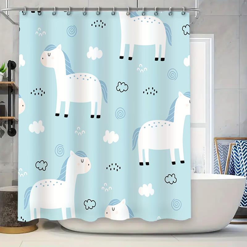 Blue Horse Shower Curtain Bath Room Decor Waterproof Washable Fabric Home Living Design Printed Bathroom Accessory Decoration (B W60H190(CM)-1 Pcs
Blue Horse Shower Curtain Bath Room Decor Waterproof Washable Fabric Home Living Design Printed Bathroom Accessory Decoration (B W60H190(CM)-1 Pcs