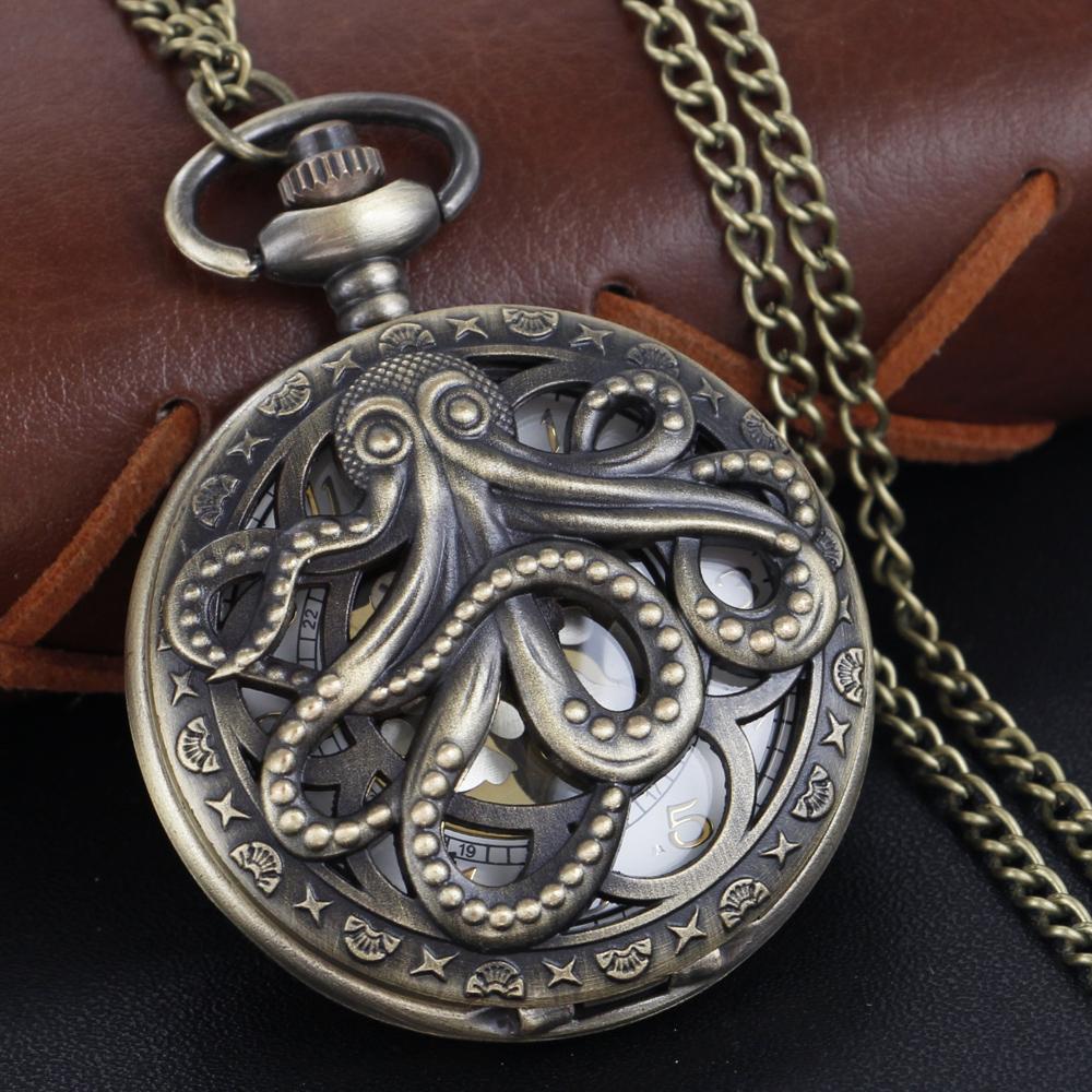Myth Octopus Quartz Pocket Watch Bronze Hollow Out Case Steam Punk Vintage Pendant Necklace Best Gift for Men and Women бронзовый
Myth Octopus Quartz Pocket Watch Bronze Hollow Out Case Steam Punk Vintage Pendant Necklace Best Gift for Men and Women бронзовый