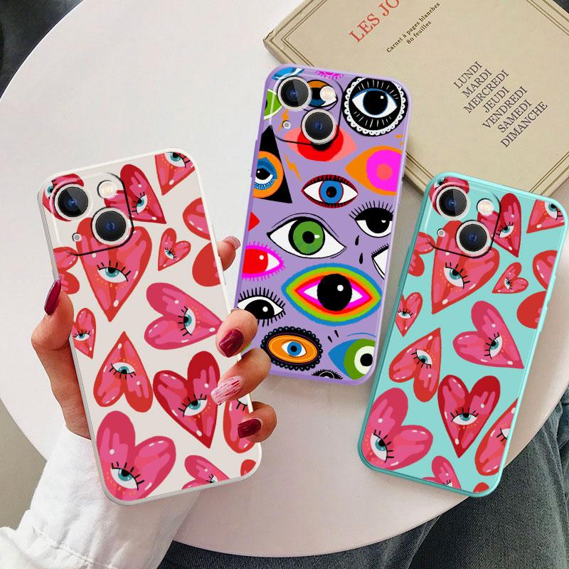 Luxury Silicone Phone Case for Apple iPhone SE 12 Pro Max 13 Mini XR XS X 7 8 6S 14 Plus 11 Lucky Eye Blue Evil Eye Print Cover 
Luxury Silicone Phone Case for Apple iPhone SE 12 Pro Max 13 Mini XR XS X 7 8 6S 14 Plus 11 Lucky Eye Blue Evil Eye Print Cover