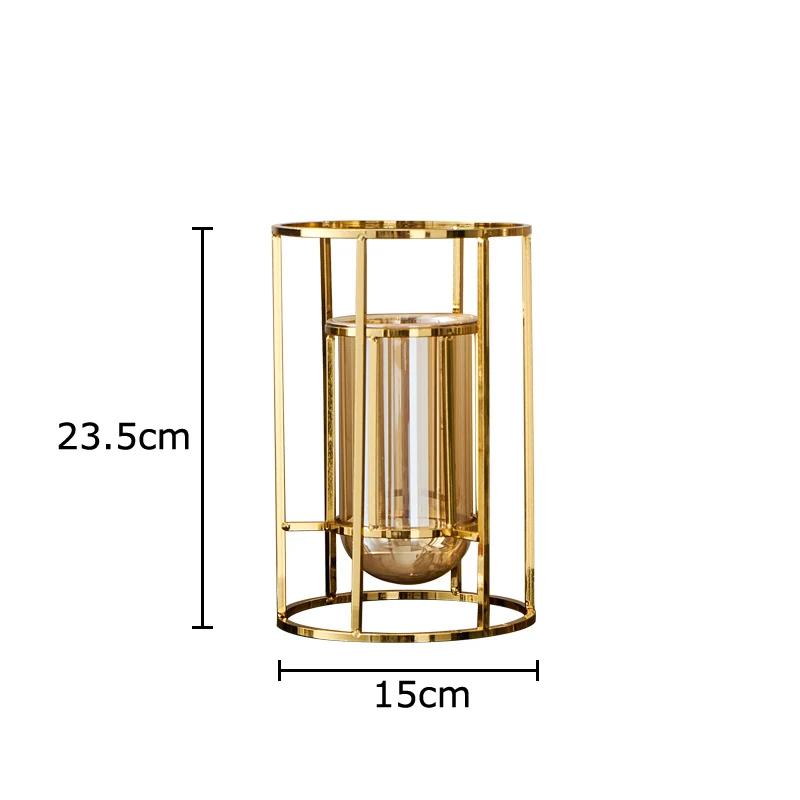 Golden Bracket Glass Vase Artificial Flower Decorative Flowers Pots Desk Decoration Metal Frame Floral Vases Modern Home Decor
Golden Bracket Glass Vase Artificial Flower Decorative Flowers Pots Desk Decoration Metal Frame Floral Vases Modern Home Decor