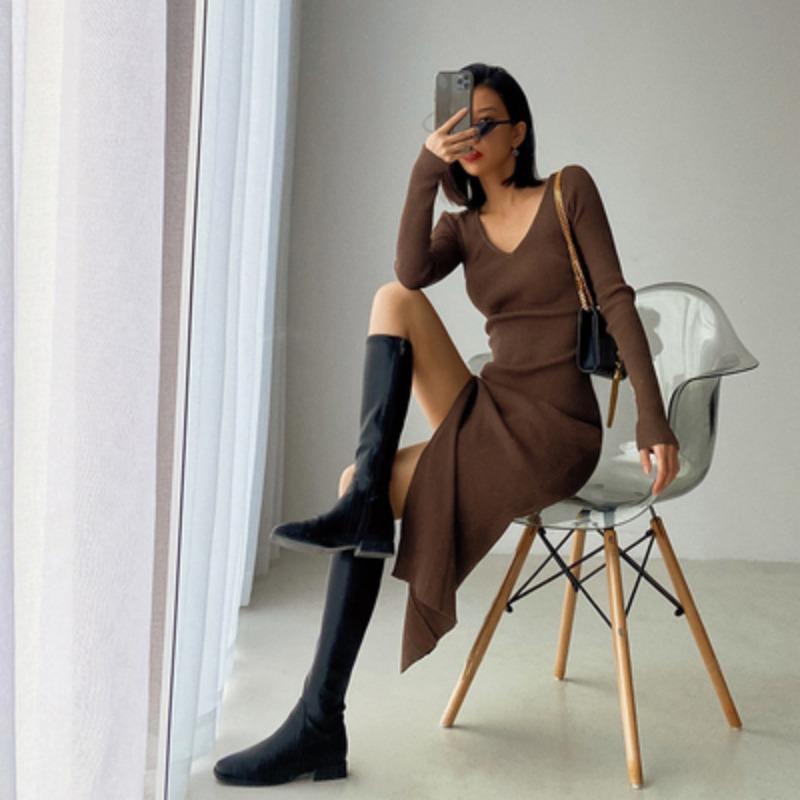 Весна-осень, V-образный вырез, длинный рукав, платье-свитер, женское, с разрезом по бокам, с высокой талией, повседневное, вечернее, повседневное платье, модное, элегантное, облегающее, с запахом, на бедрах, трикотажное платье 2739 One Size темно-коричнев
Весна-осень, V-образный вырез, длинный рукав, платье-свитер, женское, с разрезом по бокам, с высокой талией, повседневное, вечернее, повседневное платье, модное, элегантное, облегающее, с запахом, на бедрах, трикотажное платье 2739 One Size темно-коричнев