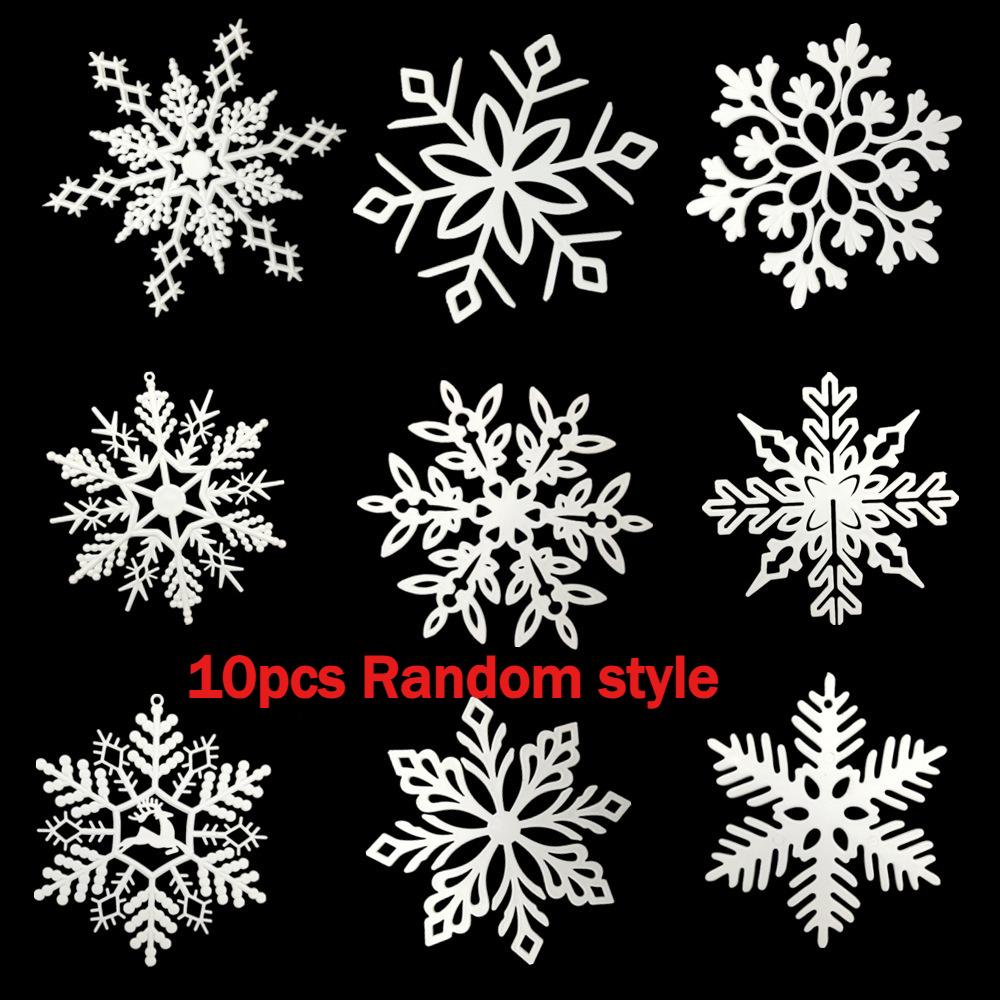 10pcs Festive Snowflake Ornaments - Dazzling Plastic Hanging Pendants for Holiday Decorations, 10cm, Festive Tree Decorations
10pcs Festive Snowflake Ornaments - Dazzling Plastic Hanging Pendants for Holiday Decorations, 10cm, Festive Tree Decorations