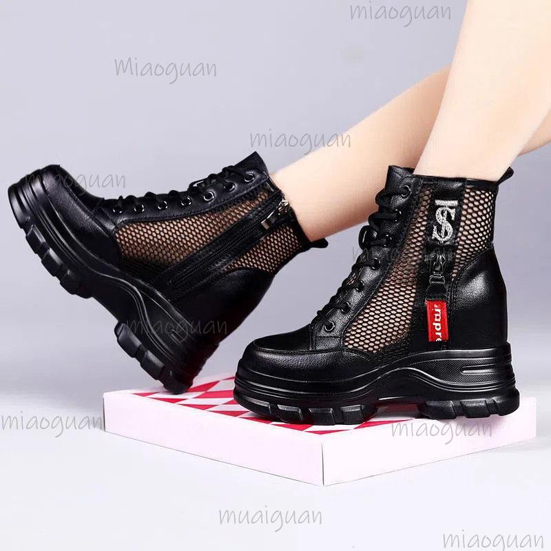Summer New Round Head Mesh Cloth Breathable Side Zipper Bota Feminina Platform Anti-slip Short Boots Zapatos De Mujer Size 40 40 чорний
Summer New Round Head Mesh Cloth Breathable Side Zipper Bota Feminina Platform Anti-slip Short Boots Zapatos De Mujer Size 40 40 чорний