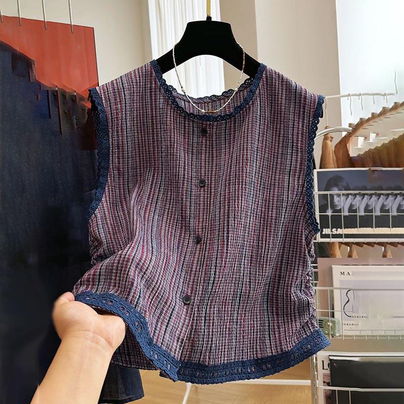 Vest for Women Summer Lace Sleeveless Tops Vest Oversize Casual Sleeveless Coat Buttons Camisole Vest M
Vest for Women Summer Lace Sleeveless Tops Vest Oversize Casual Sleeveless Coat Buttons Camisole Vest M