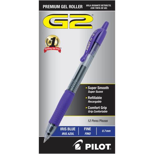 Гелевая ручка-роллер Pilot G2 Premium, тонкий кончик 0,7 мм, цвет Iris Blue, упаковка из 12 шт.
Гелевая ручка-роллер Pilot G2 Premium, тонкий кончик 0,7 мм, цвет Iris Blue, упаковка из 12 шт.