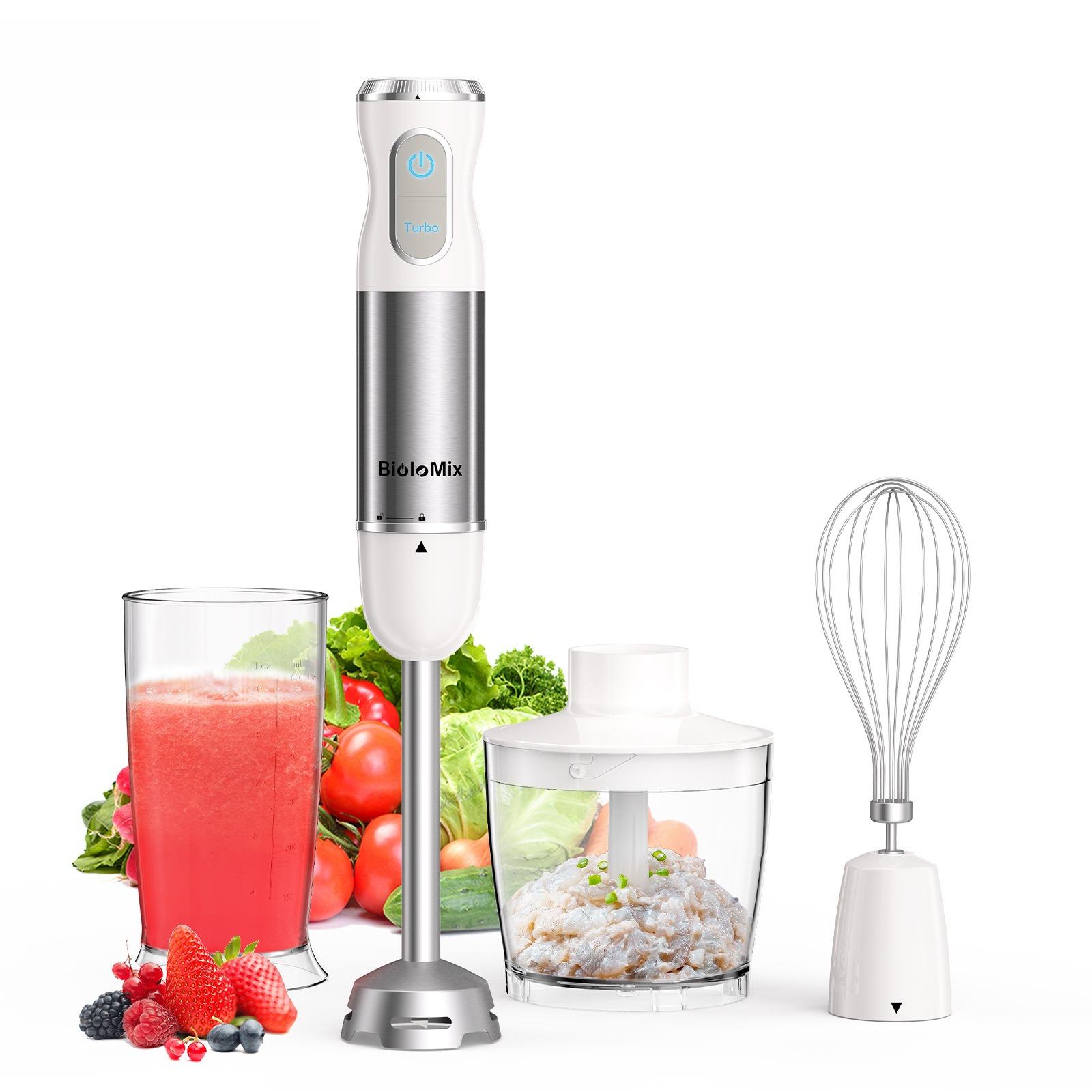 New hand blender 1000W high power cooking stick blender homogenizer hand blender UK Plug білий
New hand blender 1000W high power cooking stick blender homogenizer hand blender UK Plug білий