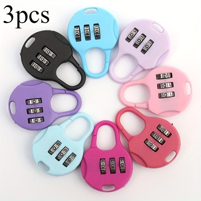 3PCS Macaron Mini Combination Locks, Key Entry Heavy Duty Plastic Padlock, Compact Portable for Luggage Gym Locker
3PCS Macaron Mini Combination Locks, Key Entry Heavy Duty Plastic Padlock, Compact Portable for Luggage Gym Locker