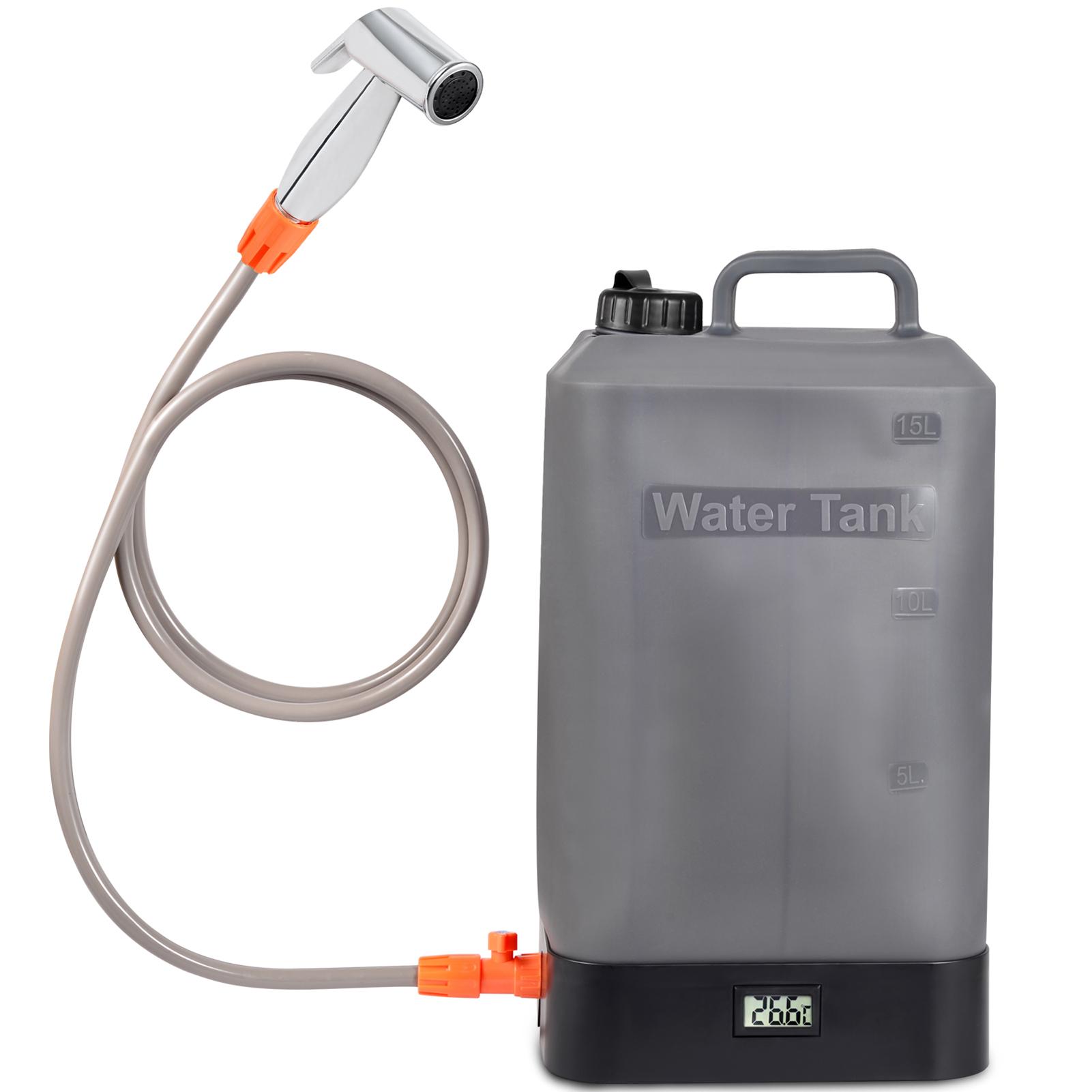 Portable Camping Shower Set with 16L Water Tank Capacity USB Rechargeable Water Temperature Display Gray orange
Portable Camping Shower Set with 16L Water Tank Capacity USB Rechargeable Water Temperature Display Gray orange