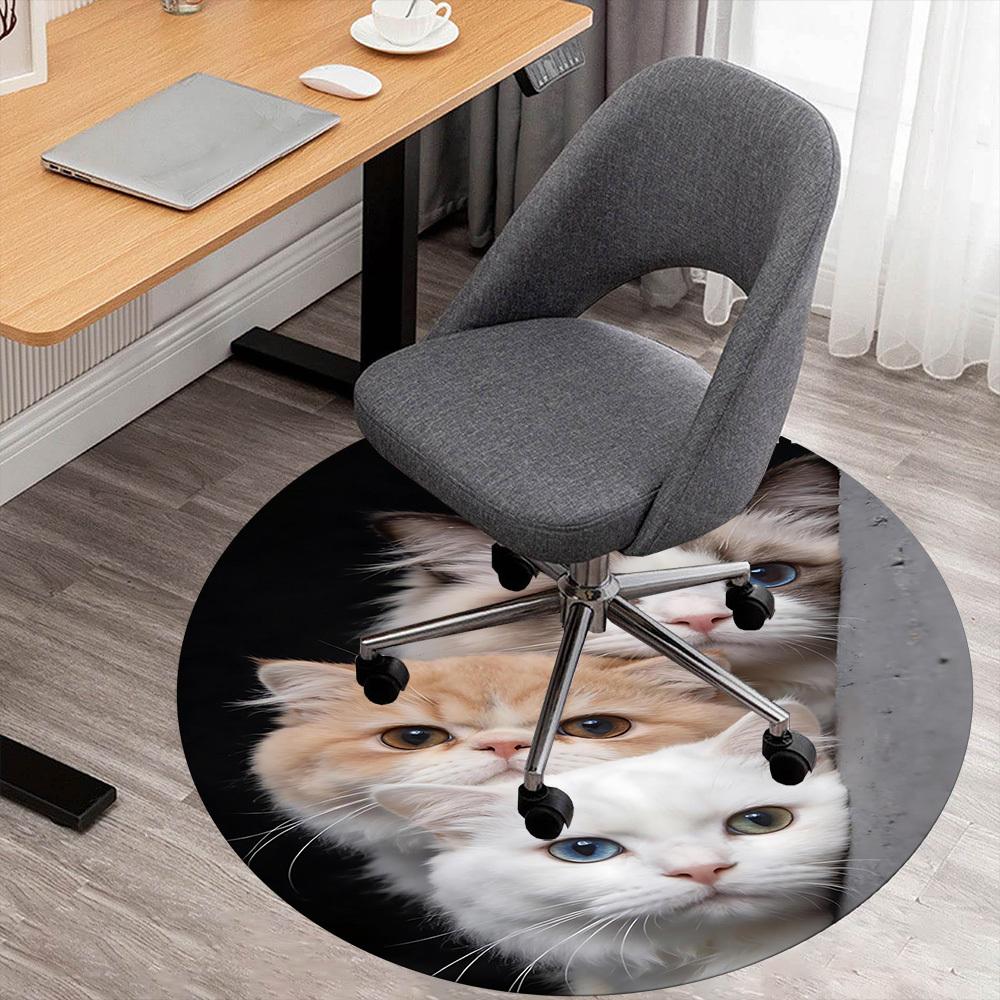 1pc cat print Round Chair mat office Area Rug - Non-Slip, Floor Mat for Office, Bedroom, and Indoor Decor p127026 80cm by 80cm
1pc cat print Round Chair mat office Area Rug - Non-Slip, Floor Mat for Office, Bedroom, and Indoor Decor p127026 80cm by 80cm