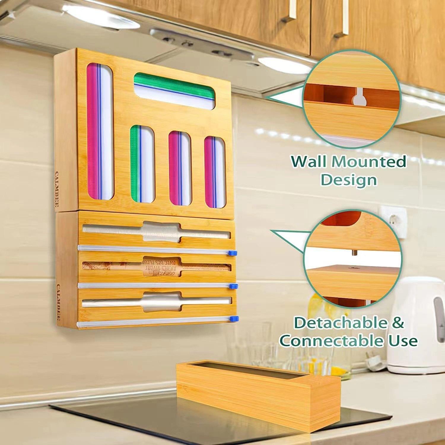 9 in 1 Kitchen Plastic Wrap Cutting Box Food Storage Bags Bamboo Dispenser Box Type A
9 in 1 Kitchen Plastic Wrap Cutting Box Food Storage Bags Bamboo Dispenser Box Type A