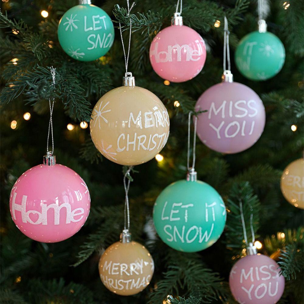 6pcs 8cm Colorful Christmas Balls Pendant Frosted Xmas Tree Pendants Home Indoor Outdoor Hotel Mall 6cm-Style 1
6pcs 8cm Colorful Christmas Balls Pendant Frosted Xmas Tree Pendants Home Indoor Outdoor Hotel Mall 6cm-Style 1