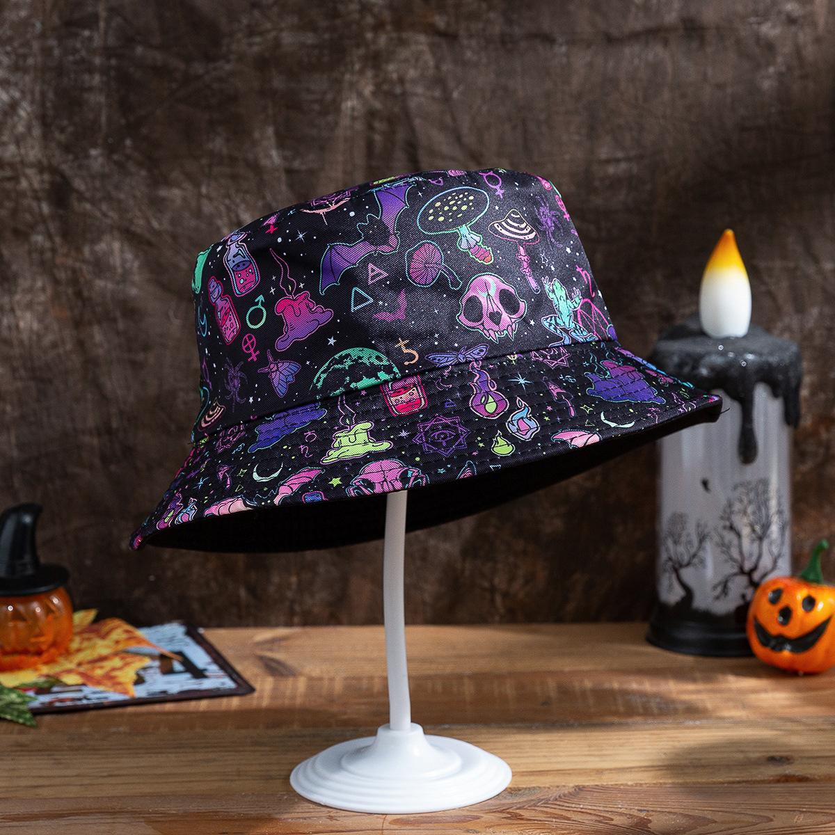 New Halloween Bucket Hat Reversible Bat Pumpkin Ghost Print Sun Protection Party Cosplay Fashion for Men and Women M 56-58cm
New Halloween Bucket Hat Reversible Bat Pumpkin Ghost Print Sun Protection Party Cosplay Fashion for Men and Women M 56-58cm