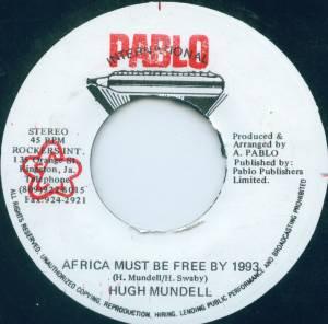 7inch Record HUGH MUNDELL - Africa Must Be Free By 1993 NONE Pablo Internati Jamaica Reggae, Ska & Dub Used
7inch Record HUGH MUNDELL - Africa Must Be Free By 1993 NONE Pablo Internati Jamaica Reggae, Ska & Dub Used
