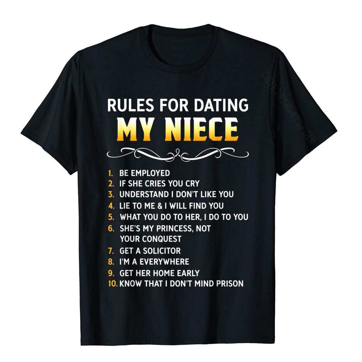 Rules For Dating My Niece T-Shirt Cotton Mens T Shirt Printed Tops Tees Discount Europe 3XL чорний
Rules For Dating My Niece T-Shirt Cotton Mens T Shirt Printed Tops Tees Discount Europe 3XL чорний