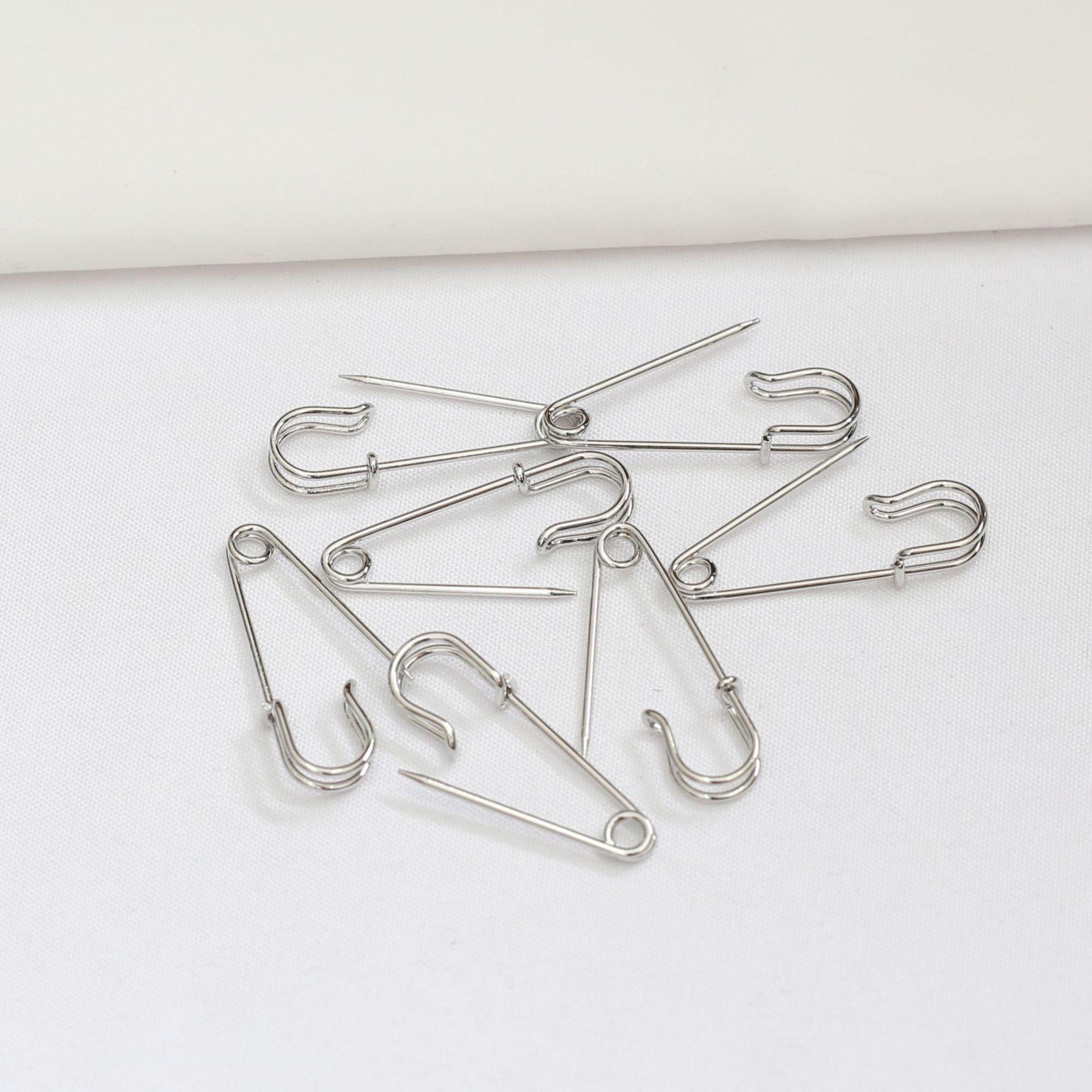 10 шт. Сохраняющая цвет 14-каратная золотая простая брошь-скрепка, большая булавка, английская булавка, пряжка, бумажная булавка, пряжка для шали, свитера