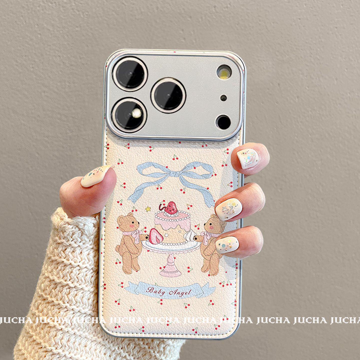 Cherry Cake Bear High-End Cute Phone Case for iPhone 17, Apple 16 Pro Max, and 15. 17 Pro
Cherry Cake Bear High-End Cute Phone Case for iPhone 17, Apple 16 Pro Max, and 15. 17 Pro
