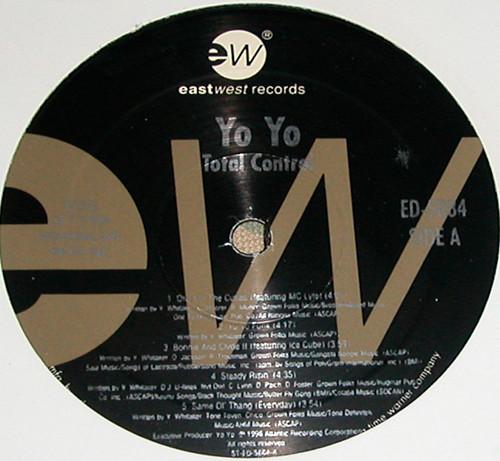 LP Record YO-YO - Total Control ED5884 EastWest Record 1996 US Rap & Hip-Hop/R&B Used
LP Record YO-YO - Total Control ED5884 EastWest Record 1996 US Rap & Hip-Hop/R&B Used