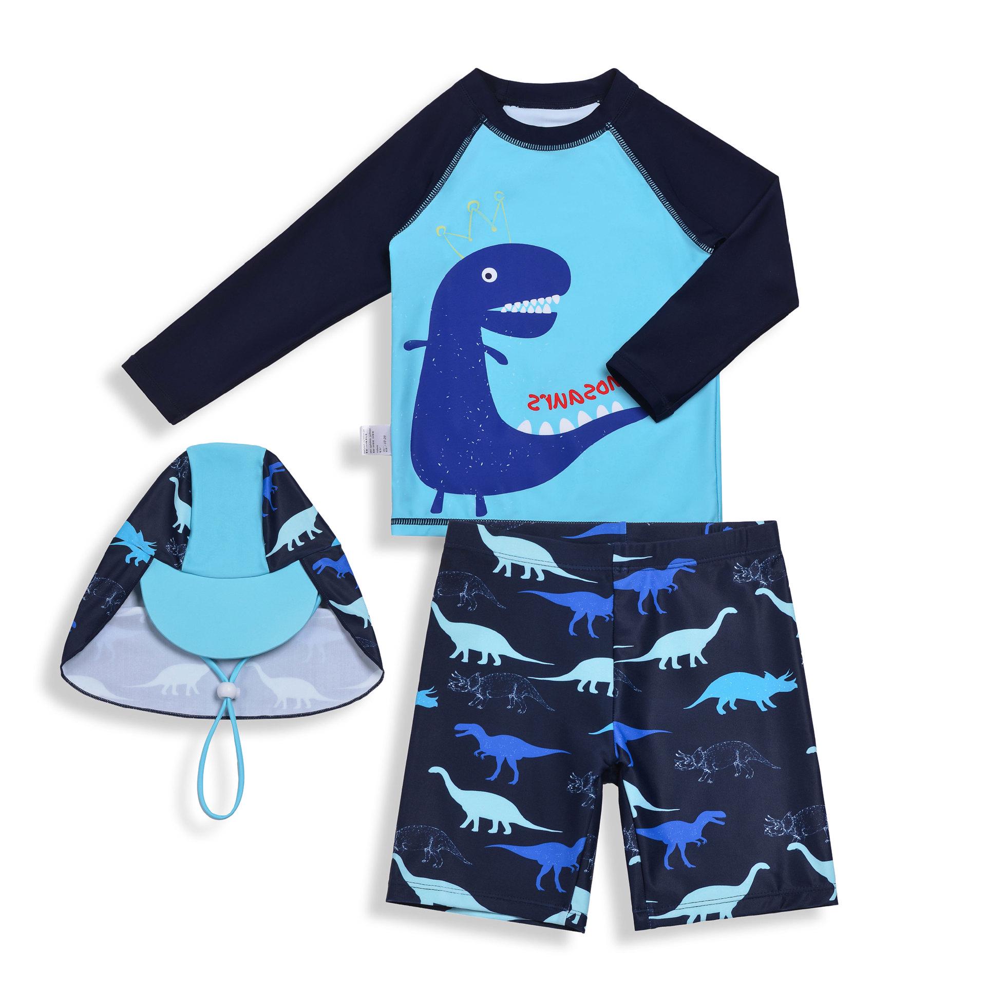 Комплект купальника из двух частей для мальчиков с защитой от солнца с динозаврами - Топ с длинным рукавом и шорты. 110 (Height 100cm, Weight up to 34 jin)
Комплект купальника из двух частей для мальчиков с защитой от солнца с динозаврами - Топ с длинным рукавом и шорты. 110 (Height 100cm, Weight up to 34 jin)