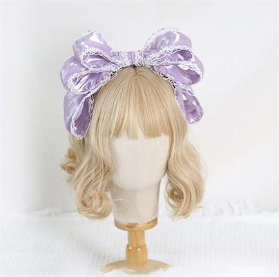 Handmade Lolita Sweet Lace Big Bow KC Headbands Japanese Doll Lolita Headband Hair Accessories
Handmade Lolita Sweet Lace Big Bow KC Headbands Japanese Doll Lolita Headband Hair Accessories