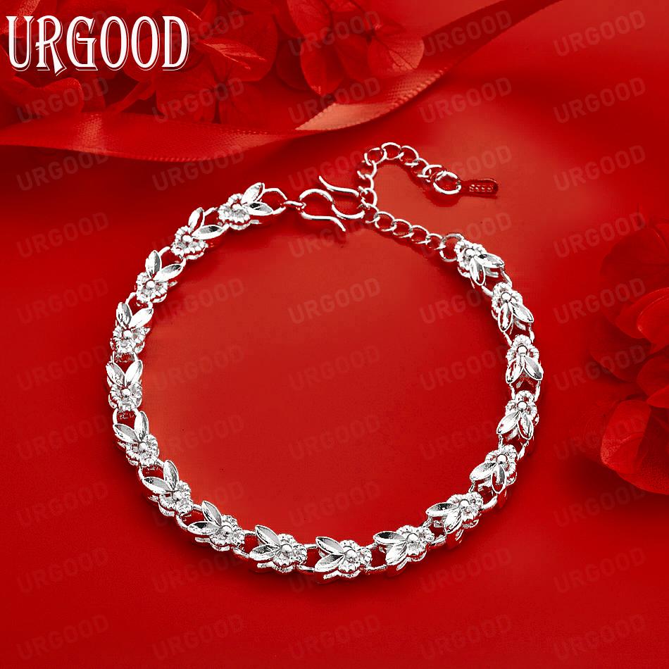 925 Sterling Silver Beautiful Side Chain Charm Bracelet Gift Jewelry 20CM
925 Sterling Silver Beautiful Side Chain Charm Bracelet Gift Jewelry 20CM