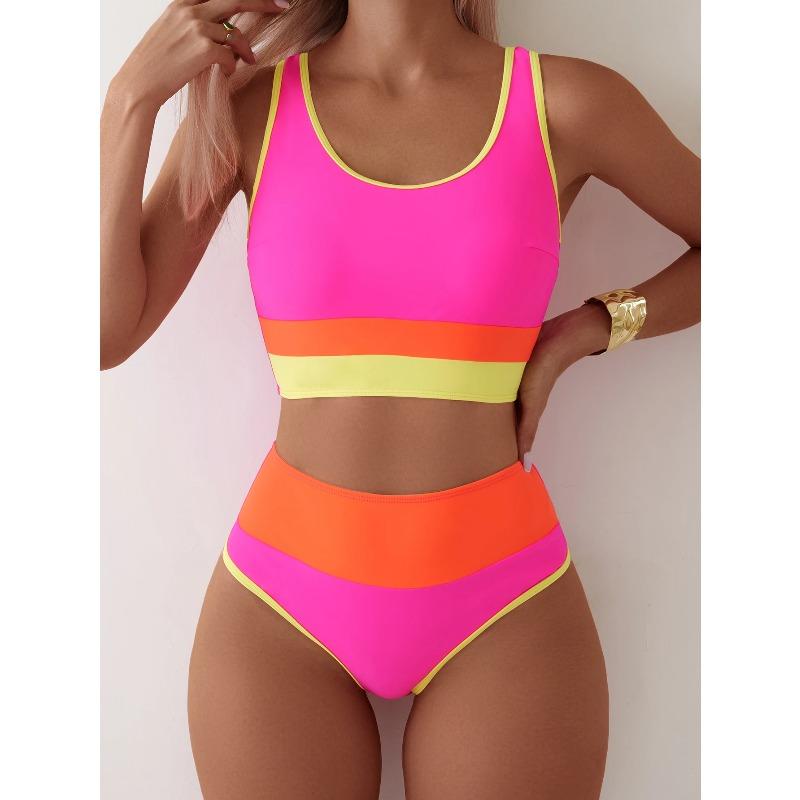 Sporty High Waist Bikinis 2026 Color Block Swimsuit Women Sexy Swimwear Female Bathers Bathing Swimming Swim Suit Beachwear XXL XXL
Sporty High Waist Bikinis 2026 Color Block Swimsuit Women Sexy Swimwear Female Bathers Bathing Swimming Swim Suit Beachwear XXL XXL