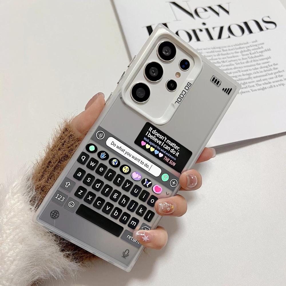 Emoji Keyboard Phone Case For Samsung Note 20 S20 S21 S22 S23 S24 S25 Ultra Cute Chat Pattern TPU Fashion Protective Cover Galaxy Note 20 белый
Emoji Keyboard Phone Case For Samsung Note 20 S20 S21 S22 S23 S24 S25 Ultra Cute Chat Pattern TPU Fashion Protective Cover Galaxy Note 20 белый