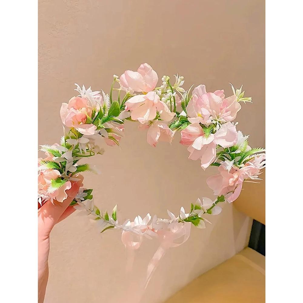 Pink Flower Crown Wreath Bridesmaid Headband,Women s Garland Hair Hoops,Floral Crowns Brides Headpiece for Wedding Party рожевий
Pink Flower Crown Wreath Bridesmaid Headband,Women s Garland Hair Hoops,Floral Crowns Brides Headpiece for Wedding Party рожевий