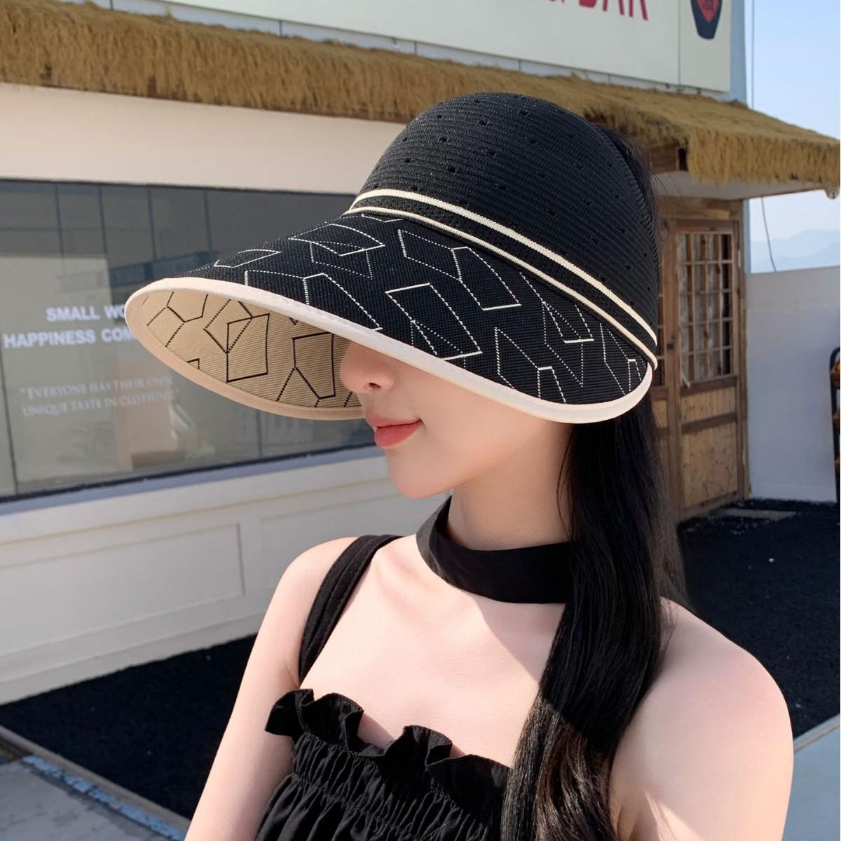 Summer Hat Female Sun Hat Sun Hat Breathable Empty Top Hat Summer Outdoor Big Brim Adjustable чорний
Summer Hat Female Sun Hat Sun Hat Breathable Empty Top Hat Summer Outdoor Big Brim Adjustable чорний