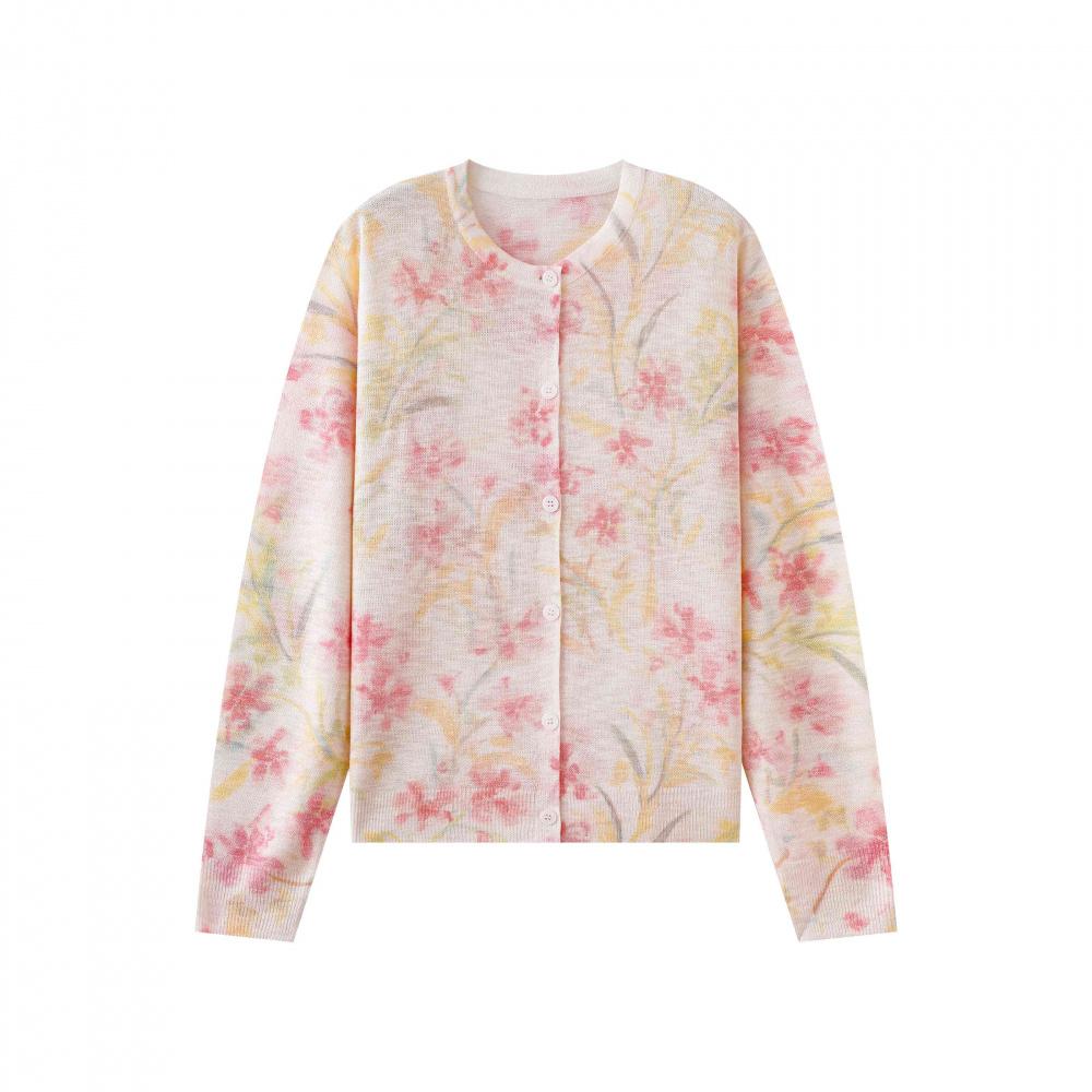 Summer Women s Floral Print Long Sleeve Knit V-Neck Cardigan Lightweight Casual Sweater Jacket Anti-Darkness Design L червоний
Summer Women s Floral Print Long Sleeve Knit V-Neck Cardigan Lightweight Casual Sweater Jacket Anti-Darkness Design L червоний
