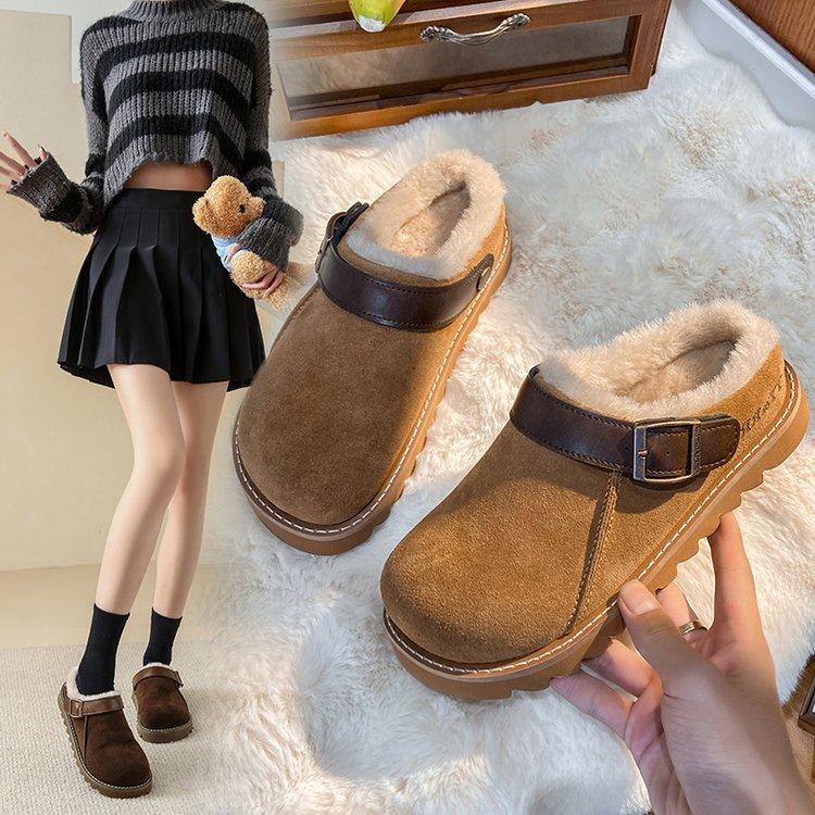 Тапочки Baotou Half Slippers, женская верхняя одежда, зимняя, плюс бархат, плоская подошва, ретро, универсальные хлопковые тапочки 40 коричневый
Тапочки Baotou Half Slippers, женская верхняя одежда, зимняя, плюс бархат, плоская подошва, ретро, универсальные хлопковые тапочки 40 коричневый