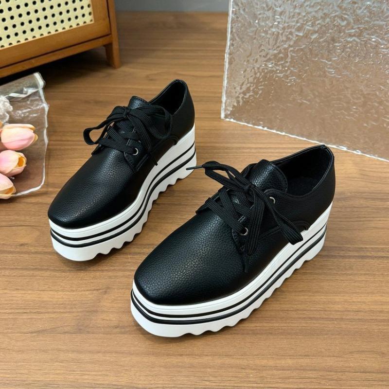 Women s Plus Size British Style Square Toe Platform Lace-Up Flats, Chunky Stripe Sole Shoes 43 чорний
Women s Plus Size British Style Square Toe Platform Lace-Up Flats, Chunky Stripe Sole Shoes 43 чорний