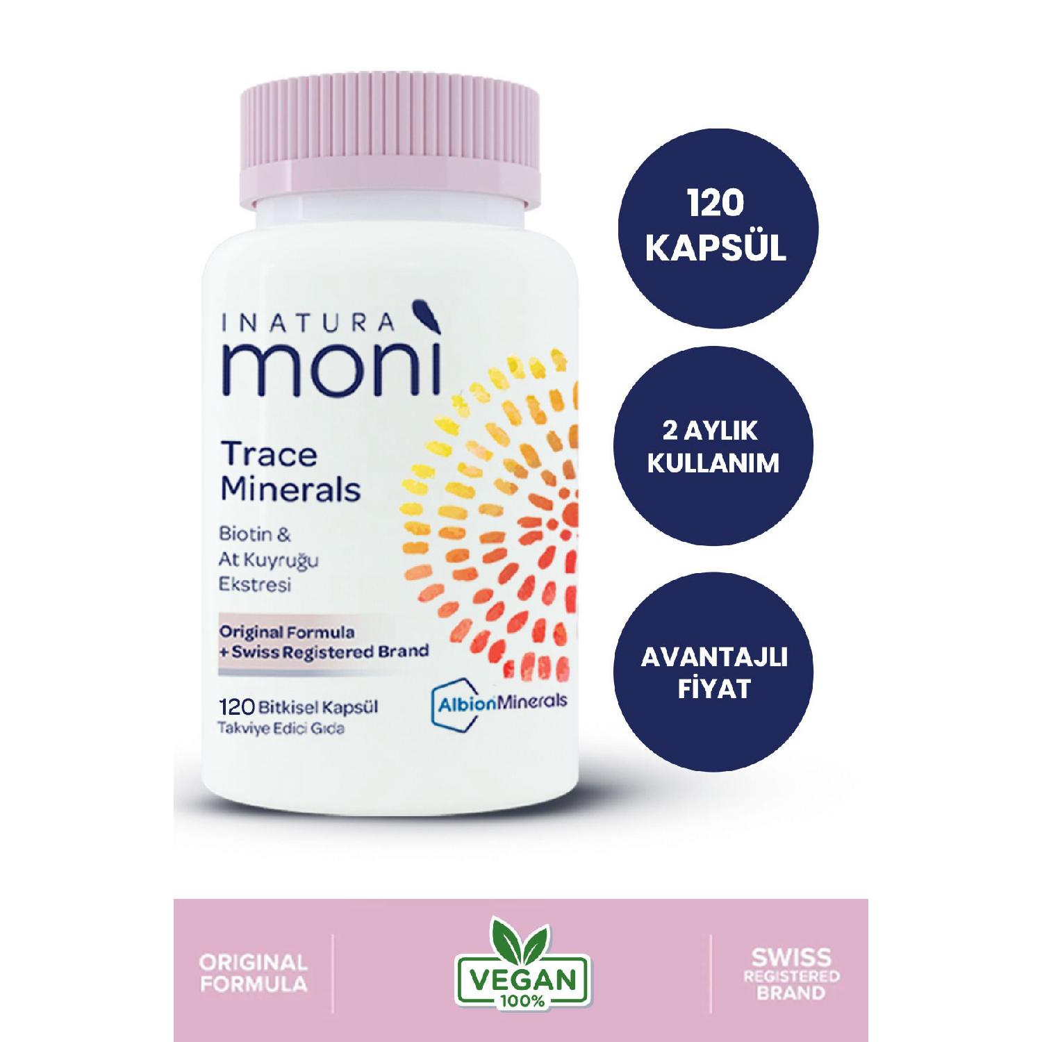 Moni 120 Vegan Capsule Trace Minerals Biotin 5000, Chrome, Zinc, Selenium, Ponytail Multivitamin
Moni 120 Vegan Capsule Trace Minerals Biotin 5000, Chrome, Zinc, Selenium, Ponytail Multivitamin