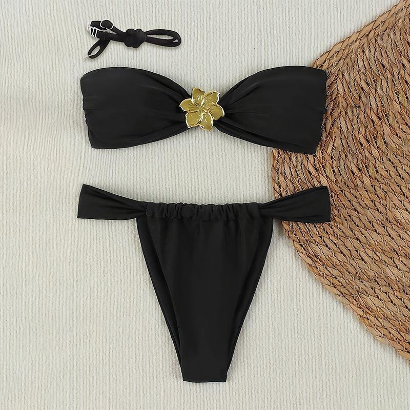 Metal Flower Bikini: Stylish European & American Sexy Split Swimsuit for Women - Perfect for Beach & Hot Springs XL чорний
Metal Flower Bikini: Stylish European & American Sexy Split Swimsuit for Women - Perfect for Beach & Hot Springs XL чорний