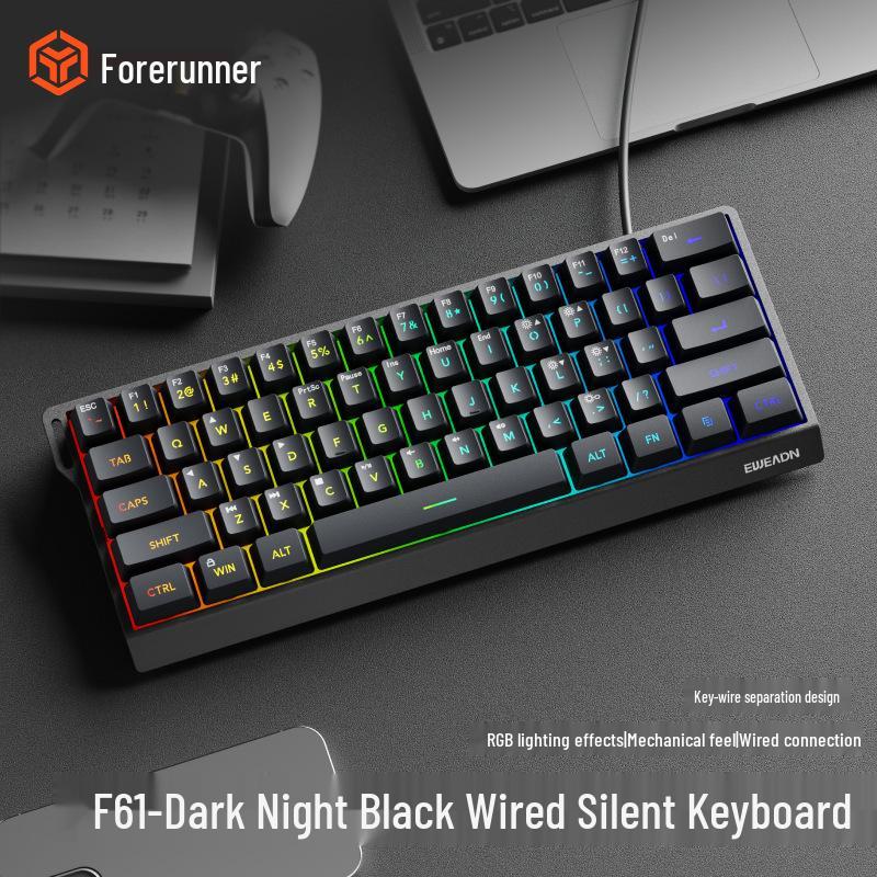 Qianxingzhe F61/F68 Portable Bluetooth Mechanical-Feel Wireless Keyboard
Qianxingzhe F61/F68 Portable Bluetooth Mechanical-Feel Wireless Keyboard