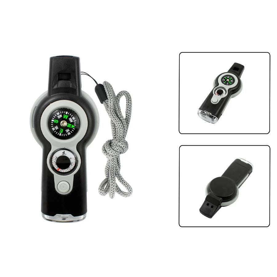 Свисток для выживания 7 в 1 с компасом, термометром и светодиодной подсветкой - многофункциональный, прочный аварийный свисток из АБС-пластика для использования вне помещений серый
Свисток для выживания 7 в 1 с компасом, термометром и светодиодной подсветкой - многофункциональный, прочный аварийный свисток из АБС-пластика для использования вне помещений серый