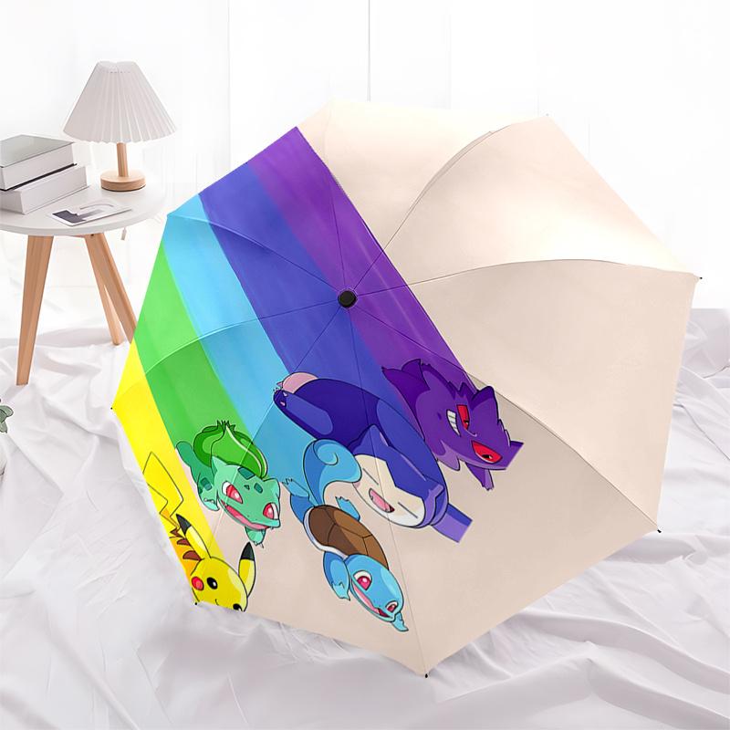 Rainbow Pokémon Automatic Opening Folding Umbrella with 8 Bone Iron Frame Perfect for Fans,Travelers,and Daily Use!0104011a
Rainbow Pokémon Automatic Opening Folding Umbrella with 8 Bone Iron Frame Perfect for Fans,Travelers,and Daily Use!0104011a