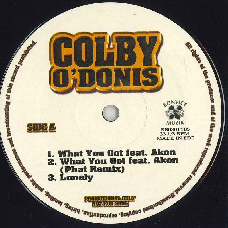 12inch Record COLBY O DONIS - What You Got RB0801Y05 KONVICT MUZIK US Rap & Hip-Hop/R&B Used
12inch Record COLBY O DONIS - What You Got RB0801Y05 KONVICT MUZIK US Rap & Hip-Hop/R&B Used