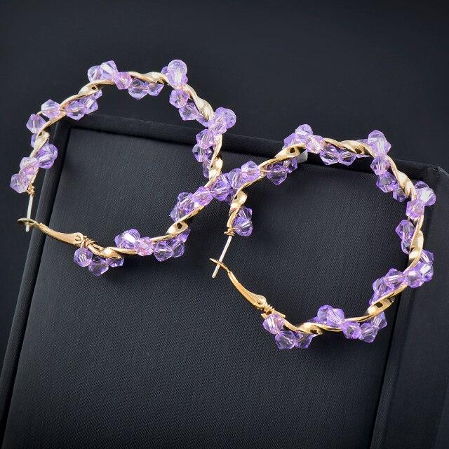 Корейский стиль, фиолетовые, белые, розовые серьги-кольца с бусинами для женщин, милые романтические пляжные украшения, серьги в стиле бохо, тренд 372 LK6
Корейский стиль, фиолетовые, белые, розовые серьги-кольца с бусинами для женщин, милые романтические пляжные украшения, серьги в стиле бохо, тренд 372 LK6