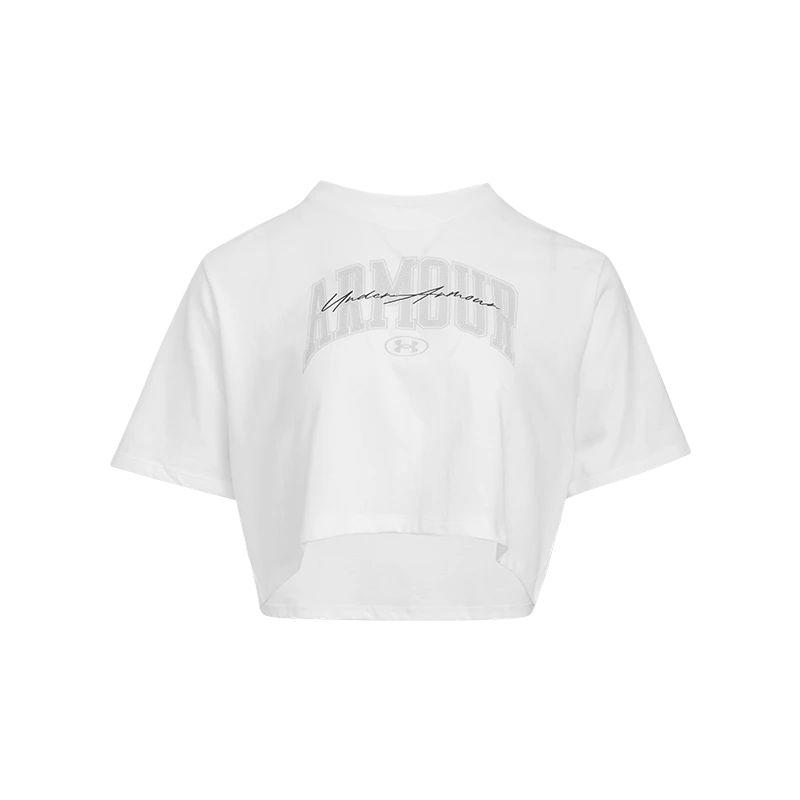 Under Armour Script Boxy Casual Sports Round Neck Loose Short Sleeve T-Shirt Women Tops White 1390336-100 L
Under Armour Script Boxy Casual Sports Round Neck Loose Short Sleeve T-Shirt Women Tops White 1390336-100 L