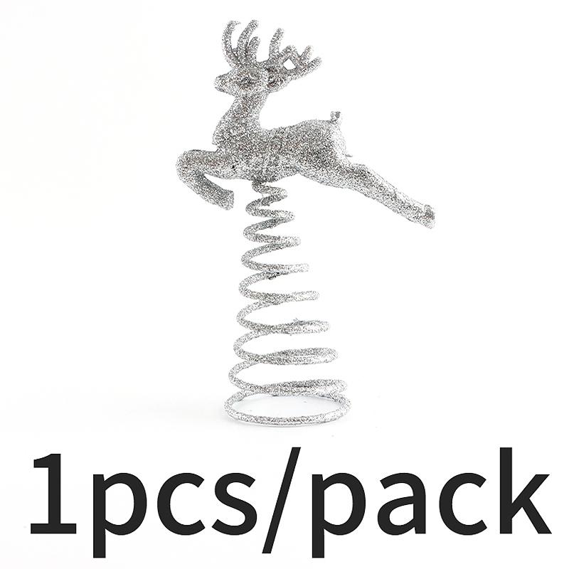 (1Piece/bag)9.7x14.7Cm Christmas Tree Reindeer Tree Top Decoration New Year Holiday Matching Design Small Gift срібний
(1Piece/bag)9.7x14.7Cm Christmas Tree Reindeer Tree Top Decoration New Year Holiday Matching Design Small Gift срібний