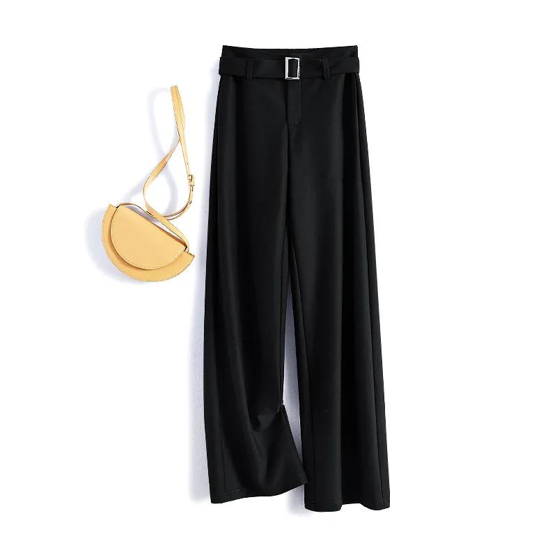 Женские свободные повседневные брюки, расклешенные брюки, черные, синие весенне-осенние мешковатые длинные брюки, женские низы S чёрный
Женские свободные повседневные брюки, расклешенные брюки, черные, синие весенне-осенние мешковатые длинные брюки, женские низы S чёрный