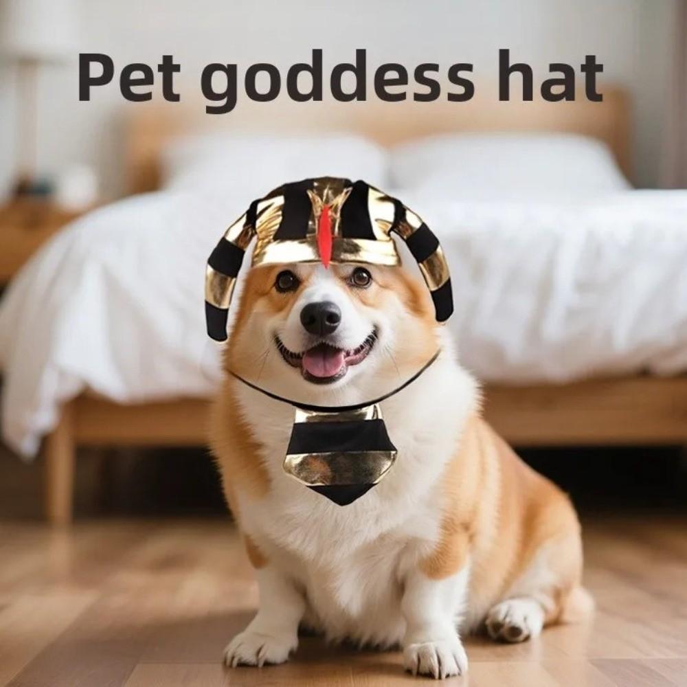 Comfortable Pet Egyptian Pharaoh Hat Cute Pet Cosplay Costume Halloween Party Hat Pet Dress Up чёрный
Comfortable Pet Egyptian Pharaoh Hat Cute Pet Cosplay Costume Halloween Party Hat Pet Dress Up чёрный